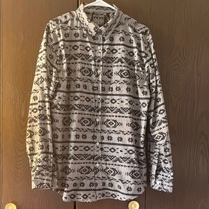 Straight Faded men’s long sleeved, button down shirt. Size Large